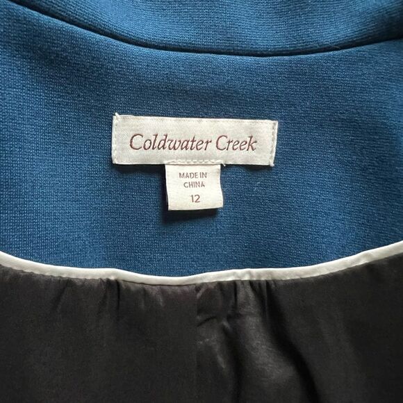 Coldwater Creek Blazer Jacket Blue Women's size 12 - Picture 3 of 7